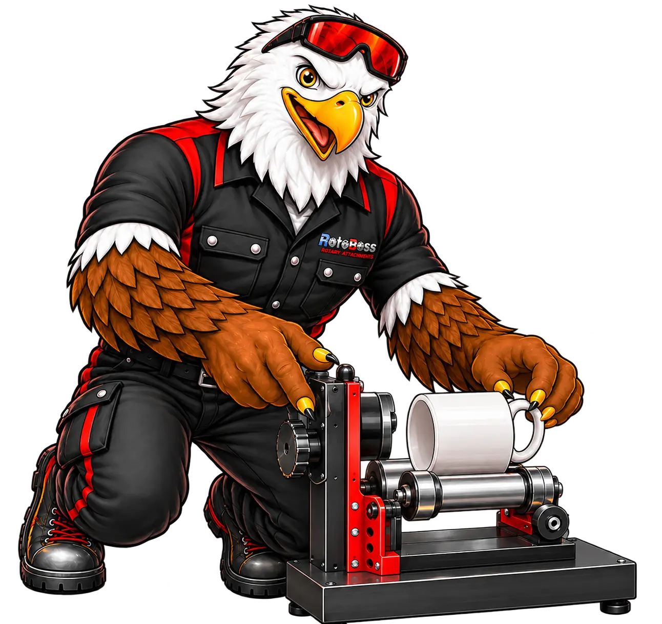 Axel demonstrating the Junior 2.0 rotary workflow
