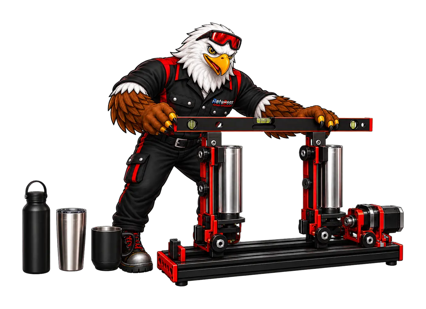 Axel demonstrating the RotoBoss 2.0 rotary workflow