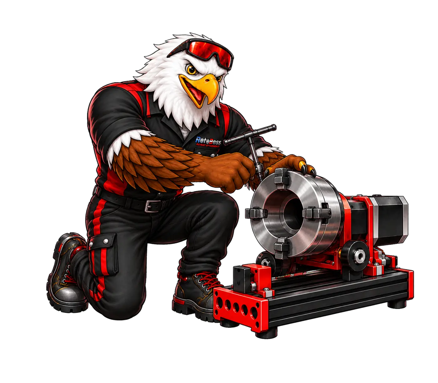 Axel demonstrating the Talon Pro 88 rotary workflow